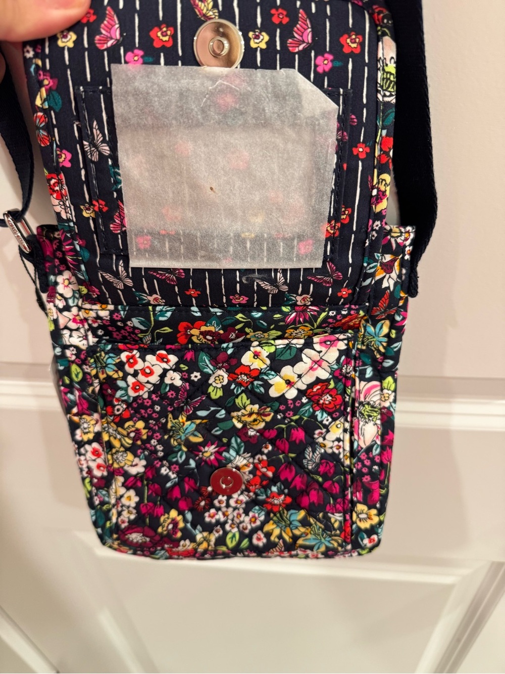 NWT Vera Bradley RFID Mini Hipster in Itsy Ditsy - Retired - Picture 5 of 7
